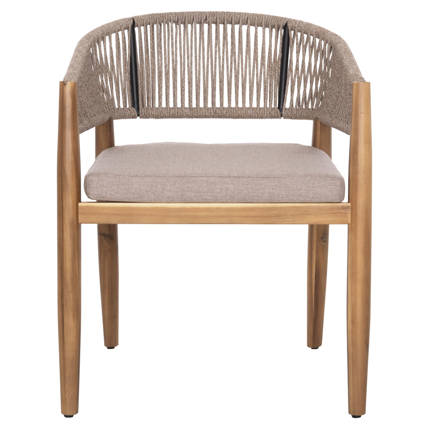 Outdoor Dining Chair Navan Hm6135.02 Acacia Wood In Natural-nylon Rope In Beige 59x58x76hcm.
