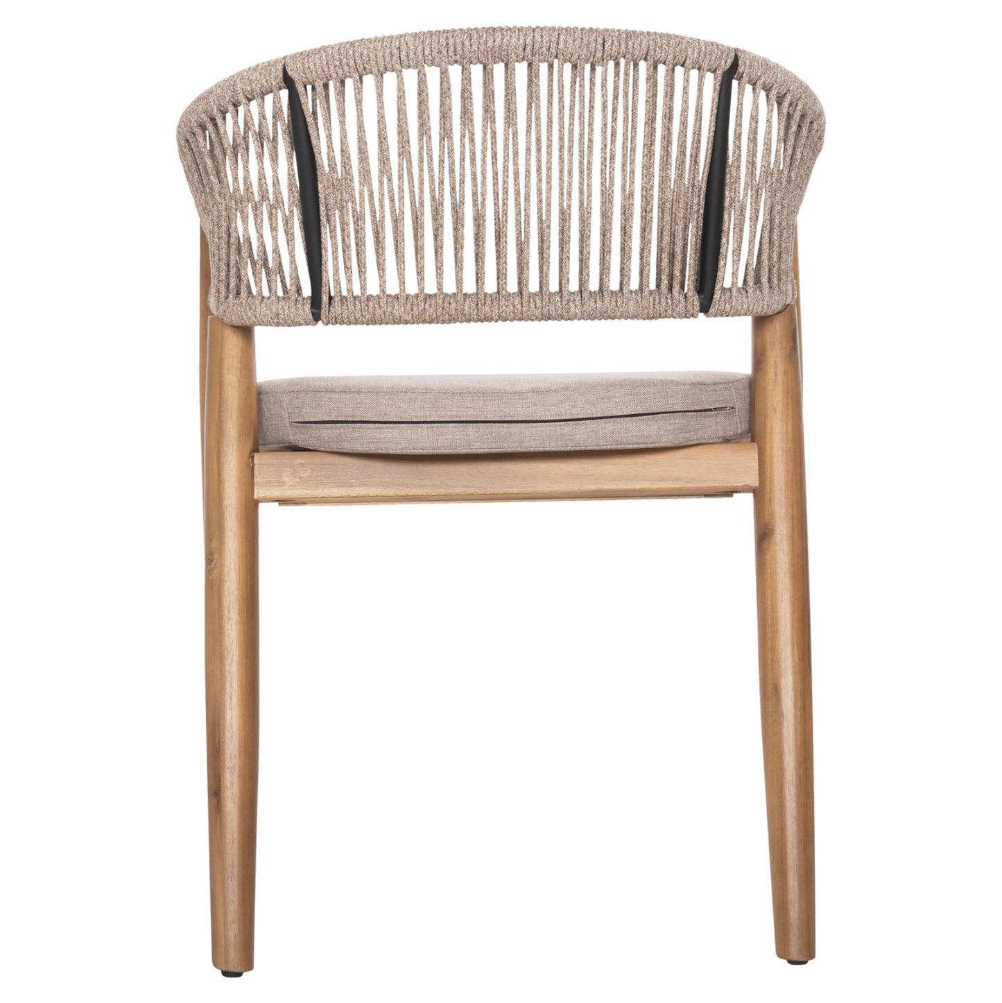 Outdoor Dining Chair Navan Hm6135.02 Acacia Wood In Natural-nylon Rope In Beige 59x58x76hcm.