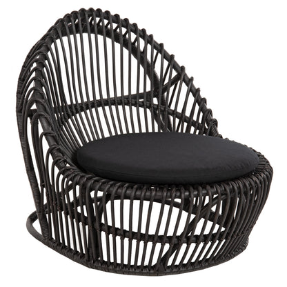 Armchair Entropy Hm9840.03 Natural Polished Rattan With Cushion-black 80x97x85hcm.