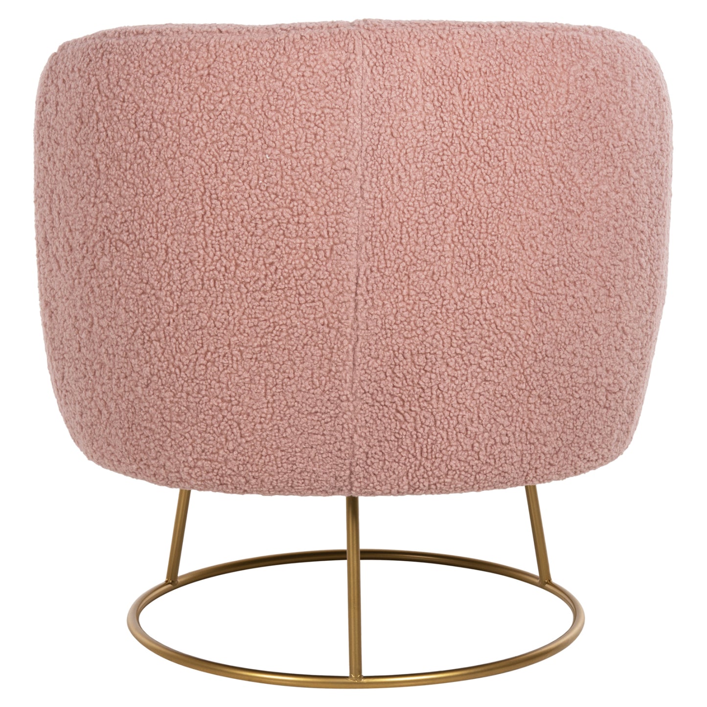 Armchair Arien Hm8403.22 Boucle Fabric In Dusty Pink-gold Metal Base 78x75x84hcm.