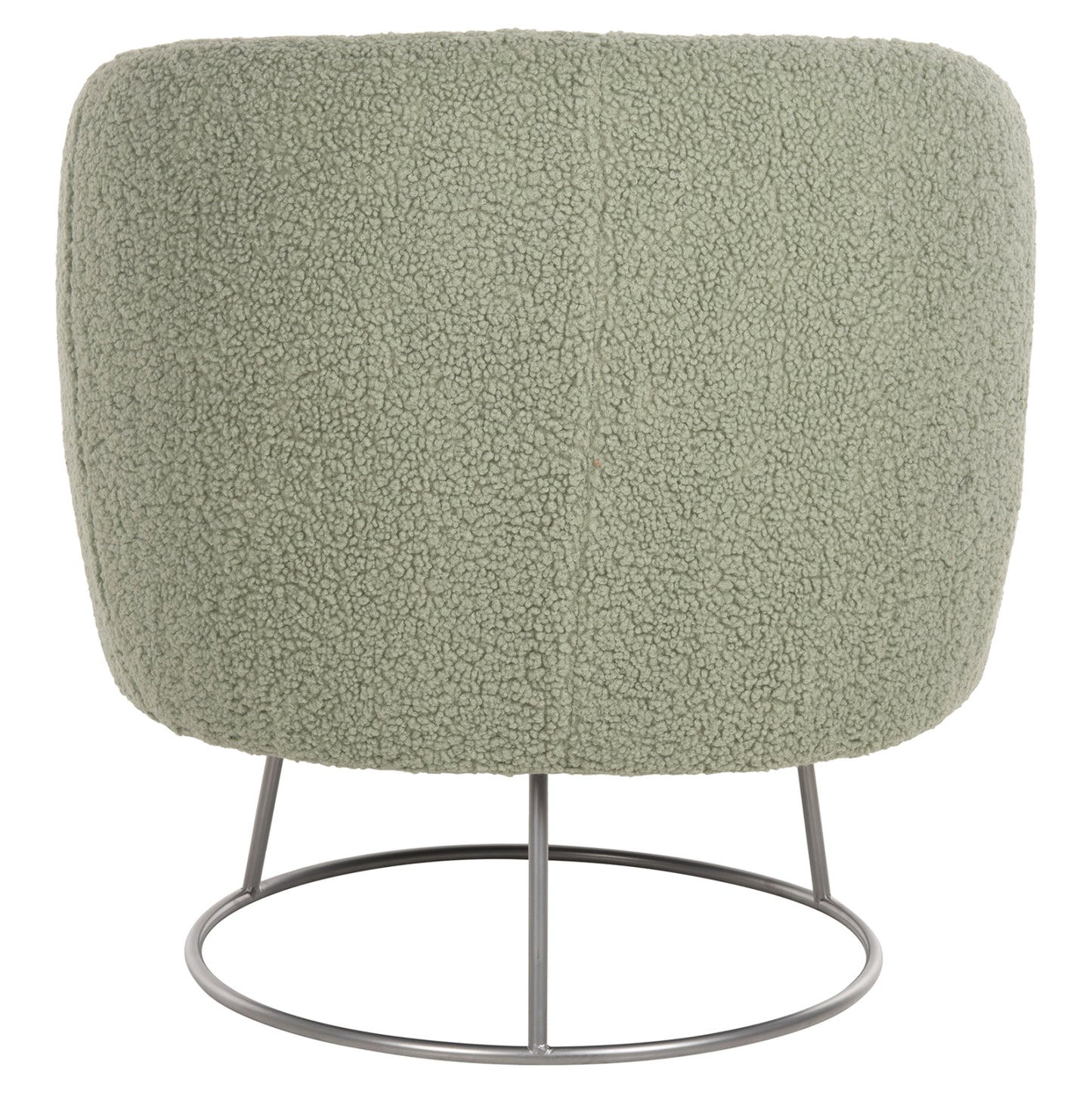 Armchair Arien Hm8403.27 Boucle Fabric In Pistachio Green-silver Metal Base 78x75x84hcm.