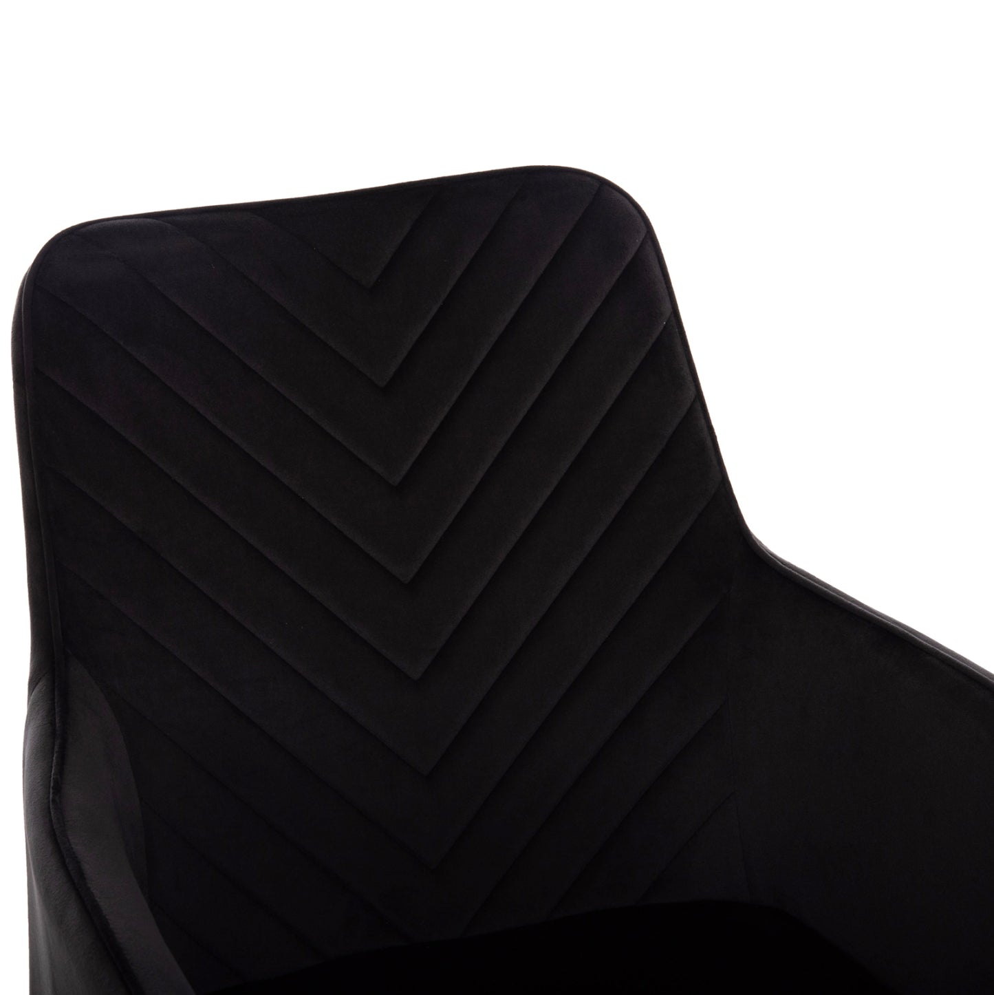 Armchair Latrell Hm8582.04 Black Velvet & Black Metal Legs 54x57x84hcm.
