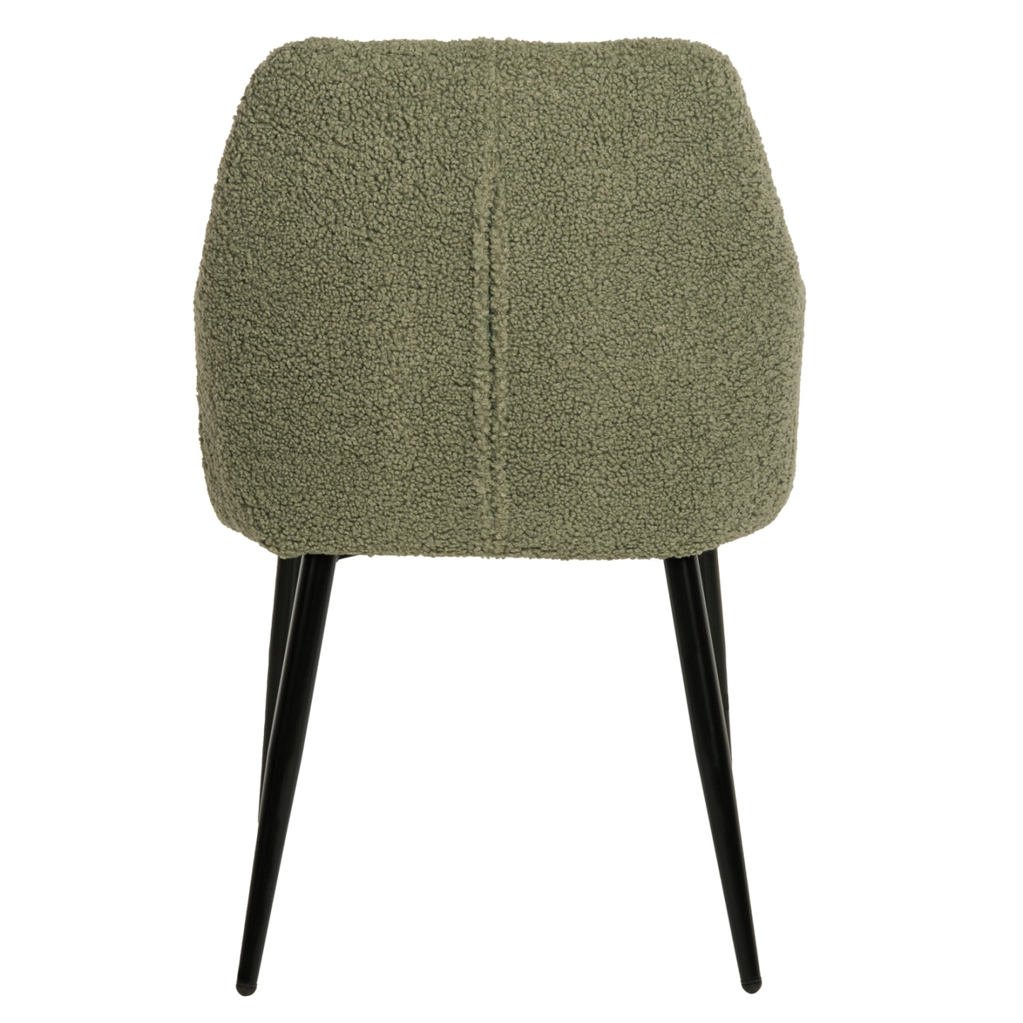 Armchair Shelly Hm8591.03 Teddy Fabric In Pistachio Green-black Metal Legs 57x55x87hcm.
