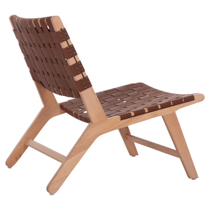 Hm9326.01 Armchair Felipe Toon Wood Pu Knitted 67x70x75h