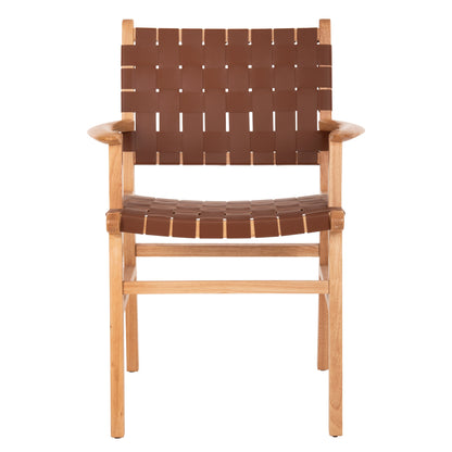 Armchair Felipe Hm9328.01 Toon Wood Pu Leather Brown 62x59x86hcm.