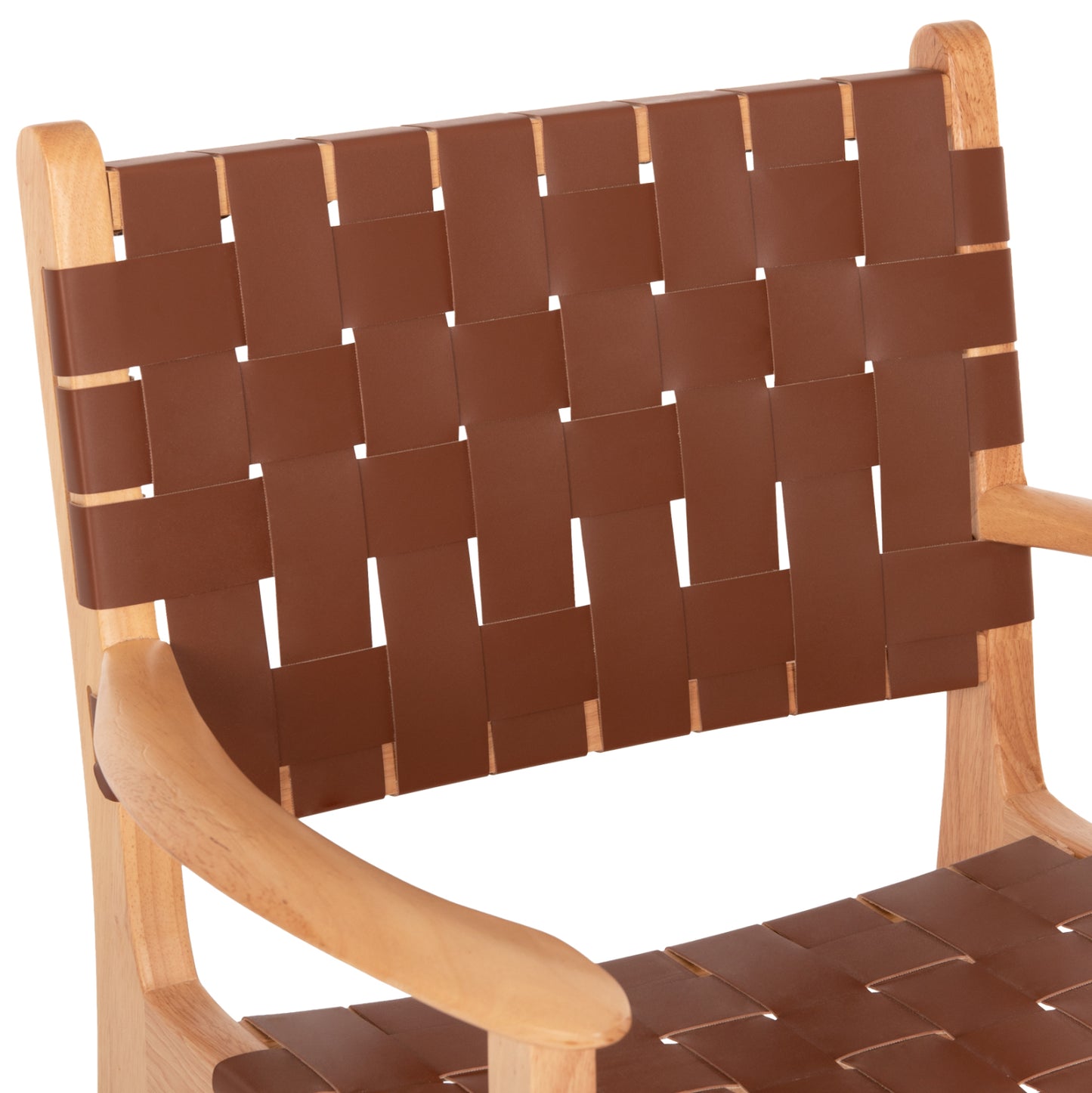 Armchair Felipe Hm9328.01 Toon Wood Pu Leather Brown 62x59x86hcm.