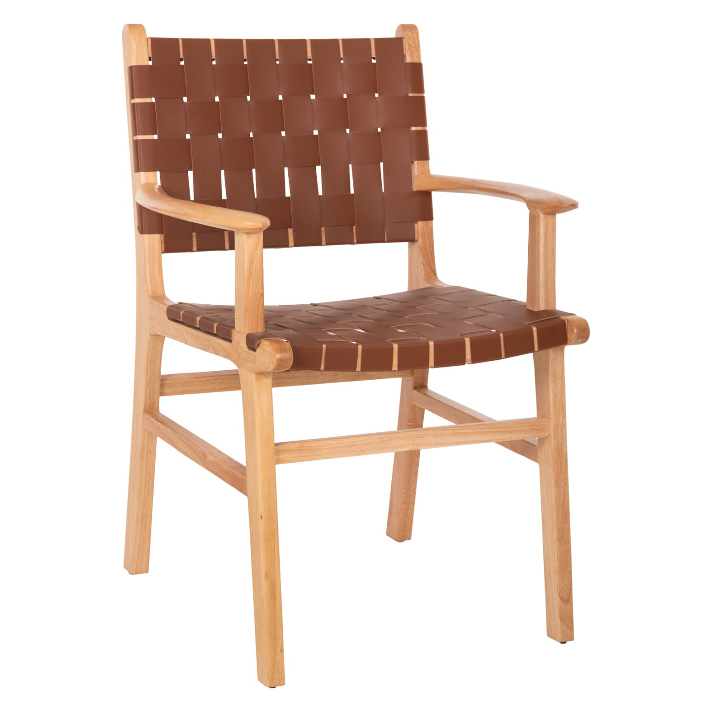 Armchair Felipe Hm9328.01 Toon Wood Pu Leather Brown 62x59x86hcm.