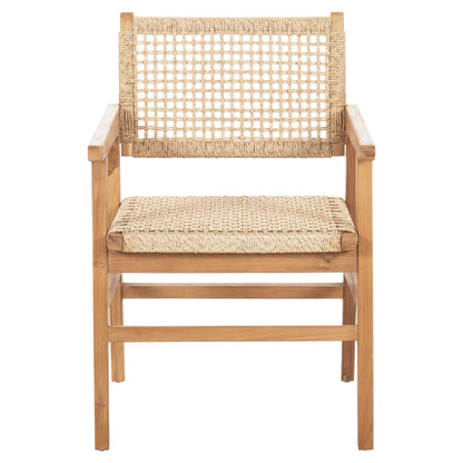 Dining Armchair Bjorn Hm9403.21 Solid Teak Wood-rope 56x56x83hcm.