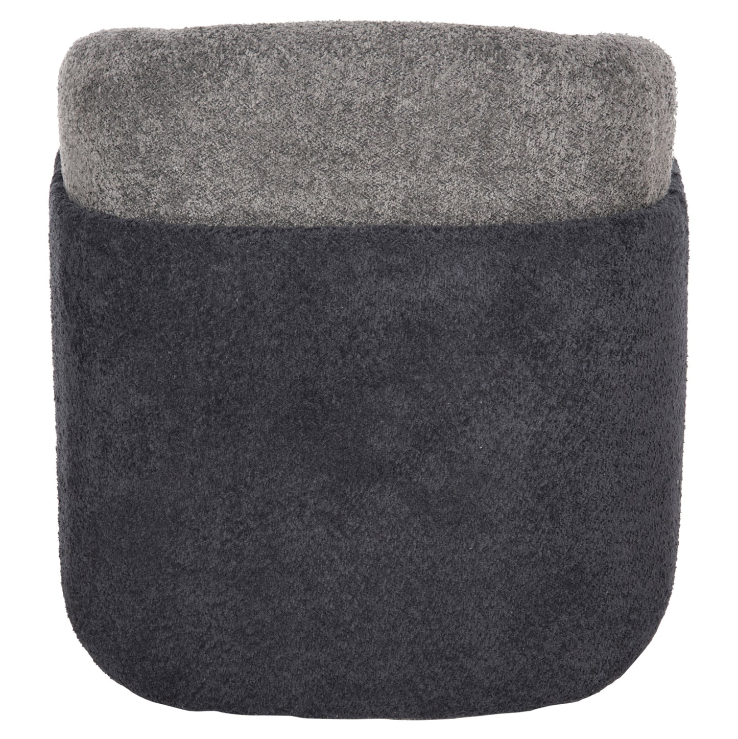 Armchair Doper Hm9590.01 Boucle Fabric Grey-anthracite Blue 68x72x76hcm.