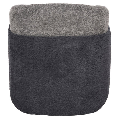 Armchair Doper Hm9590.01 Boucle Fabric Grey-anthracite Blue 68x72x76hcm.