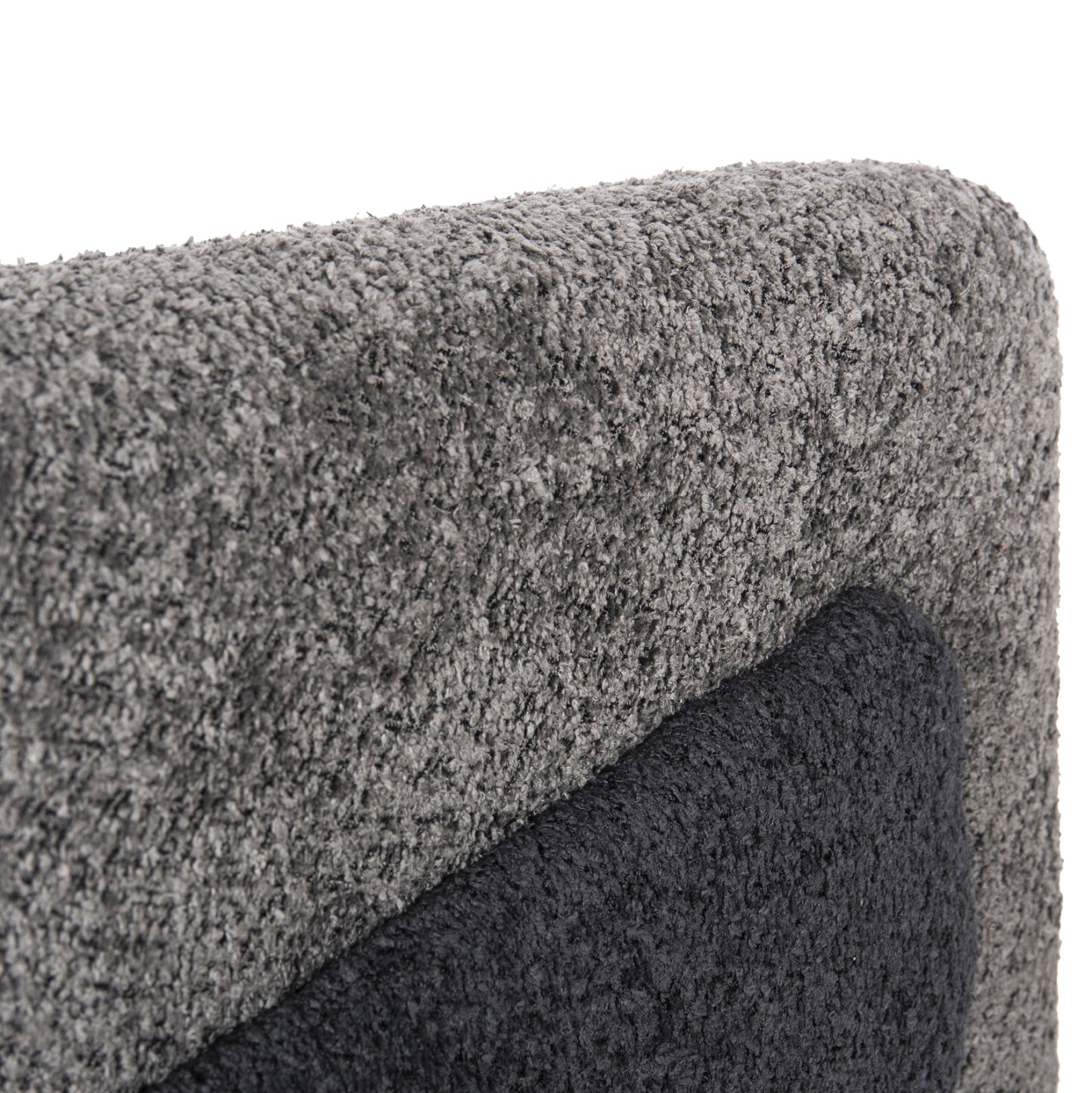 Armchair Doper Hm9590.01 Boucle Fabric Grey-anthracite Blue 68x72x76hcm.