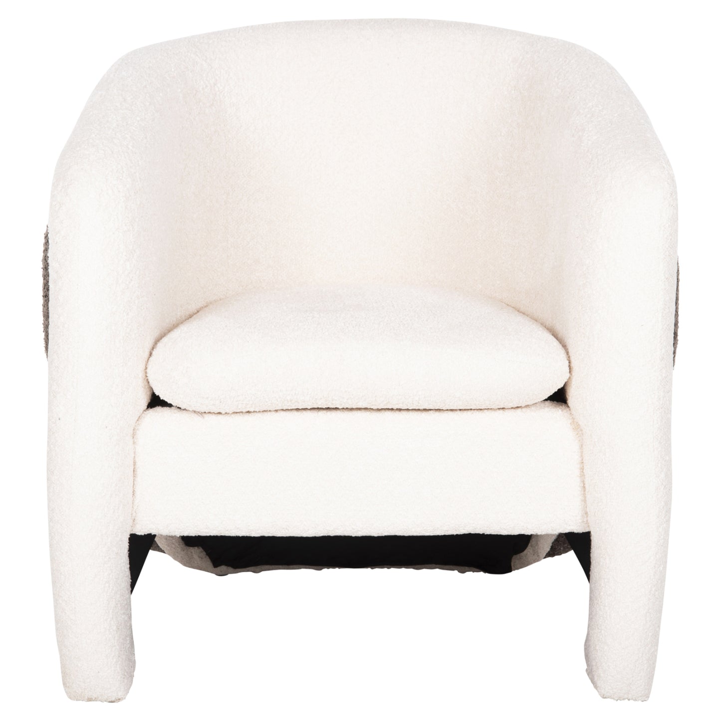Armchair Doper Hm9590.06 Boucle Fabric White-grey 68x72x76hcm.