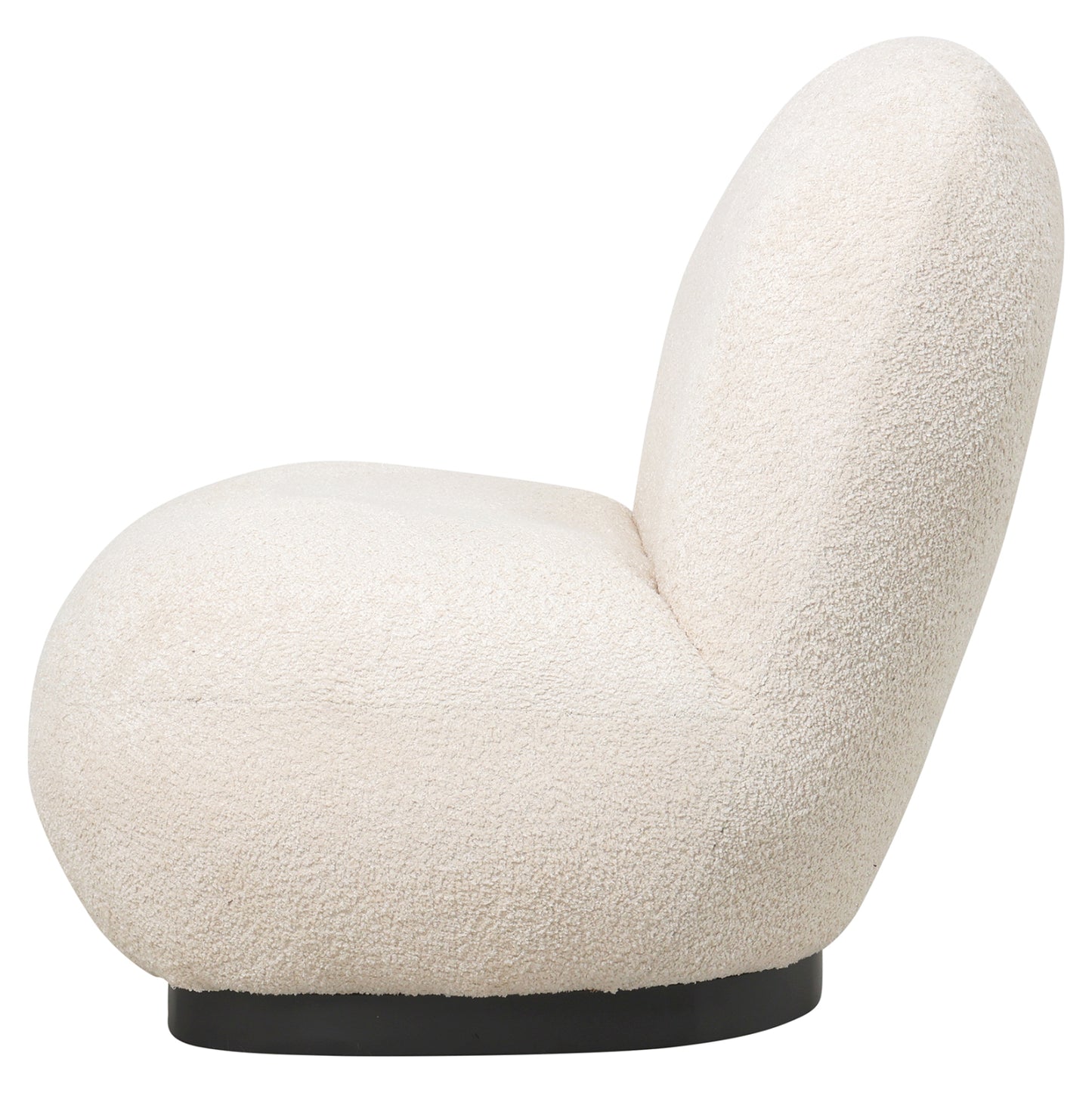 Armchair Beany Hm9591.06 Ecru Boucle Fabric 85x82x77hcm.