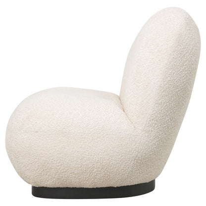 Armchair Beany Hm9591.06 Ecru Boucle Fabric 85x82x77hcm.