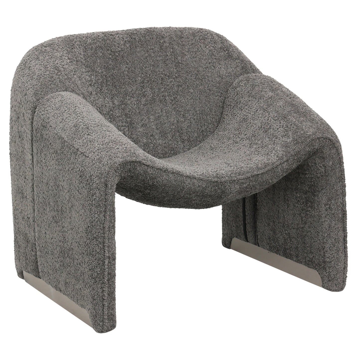 Armchair Spiner Hm9599.01 Grey Boucle Fabric 81x64x74hcm.