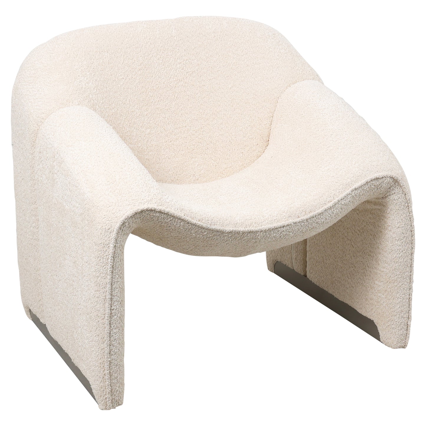 Armchair Spiner Hm9599.06 Ecru Boucle Fabric 81x64x74hcm.