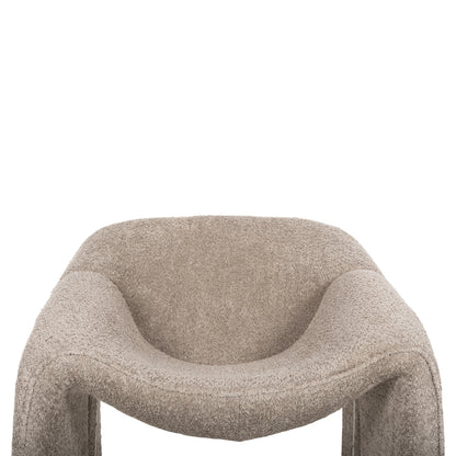 Armchair Spiner Hm9599.08 Beige Boucle Fabric 81x64x74hcm.