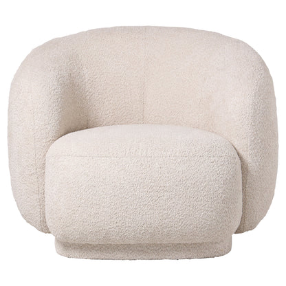 Armchair Karpen Hm9600.06 Ecru Boucle Fabric 93x87x78h Cm.