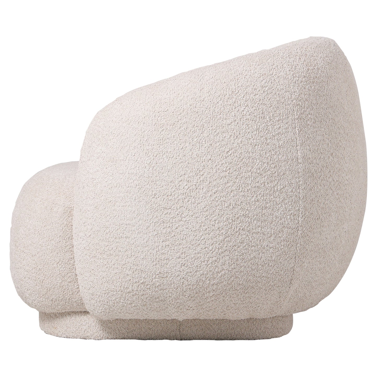 Armchair Karpen Hm9600.06 Ecru Boucle Fabric 93x87x78h Cm.