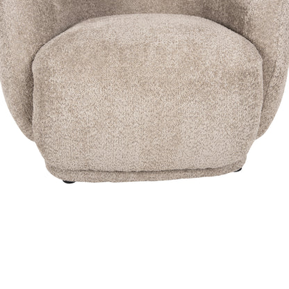 Armchair Karpen Hm9600.08 Beige Boucle Fabric 93x87x78h Cm.