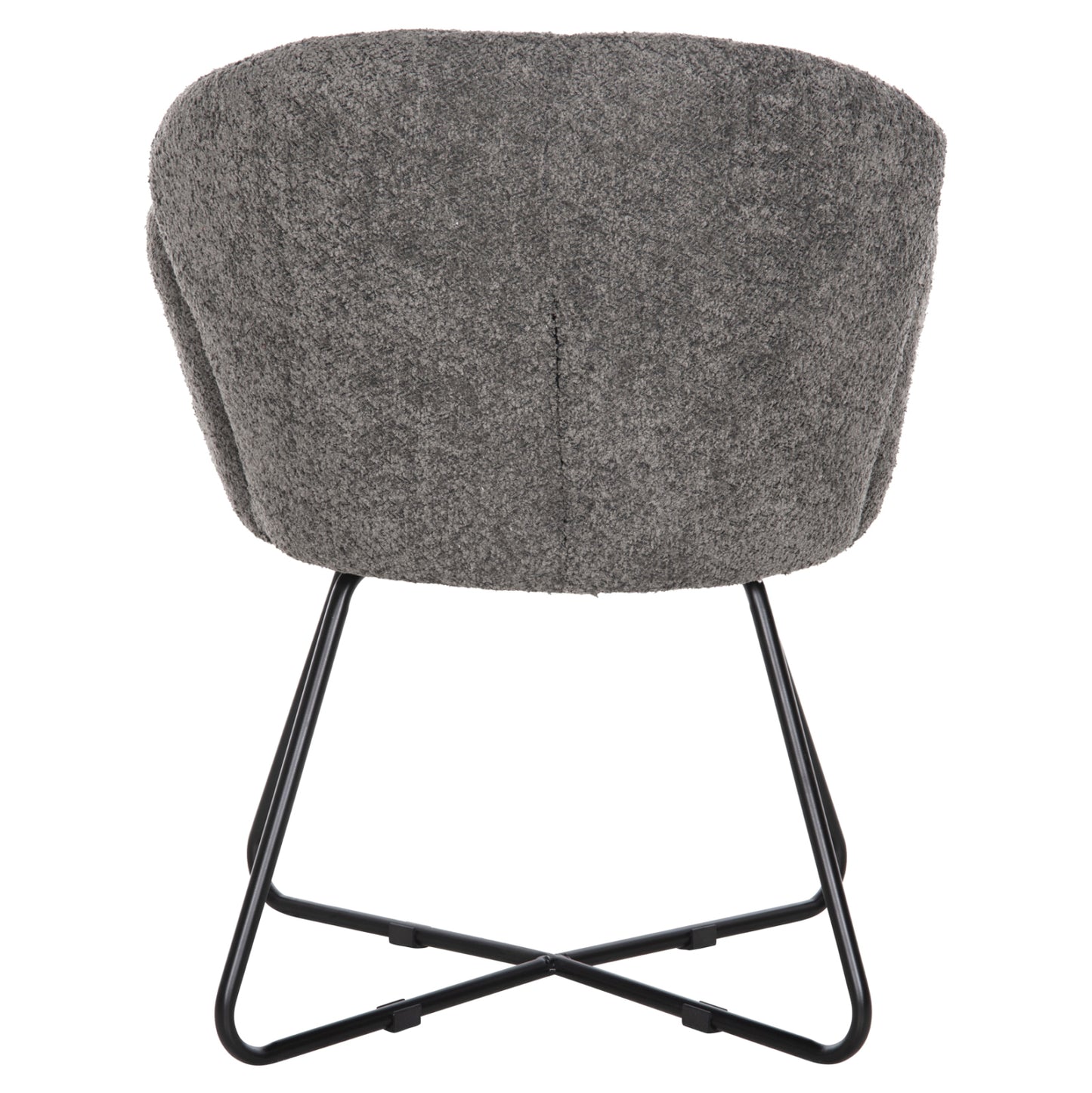 Armchair Harnis Hm9603.01 Grey Boucle-black Metal Base 59,5x64x77hcm.