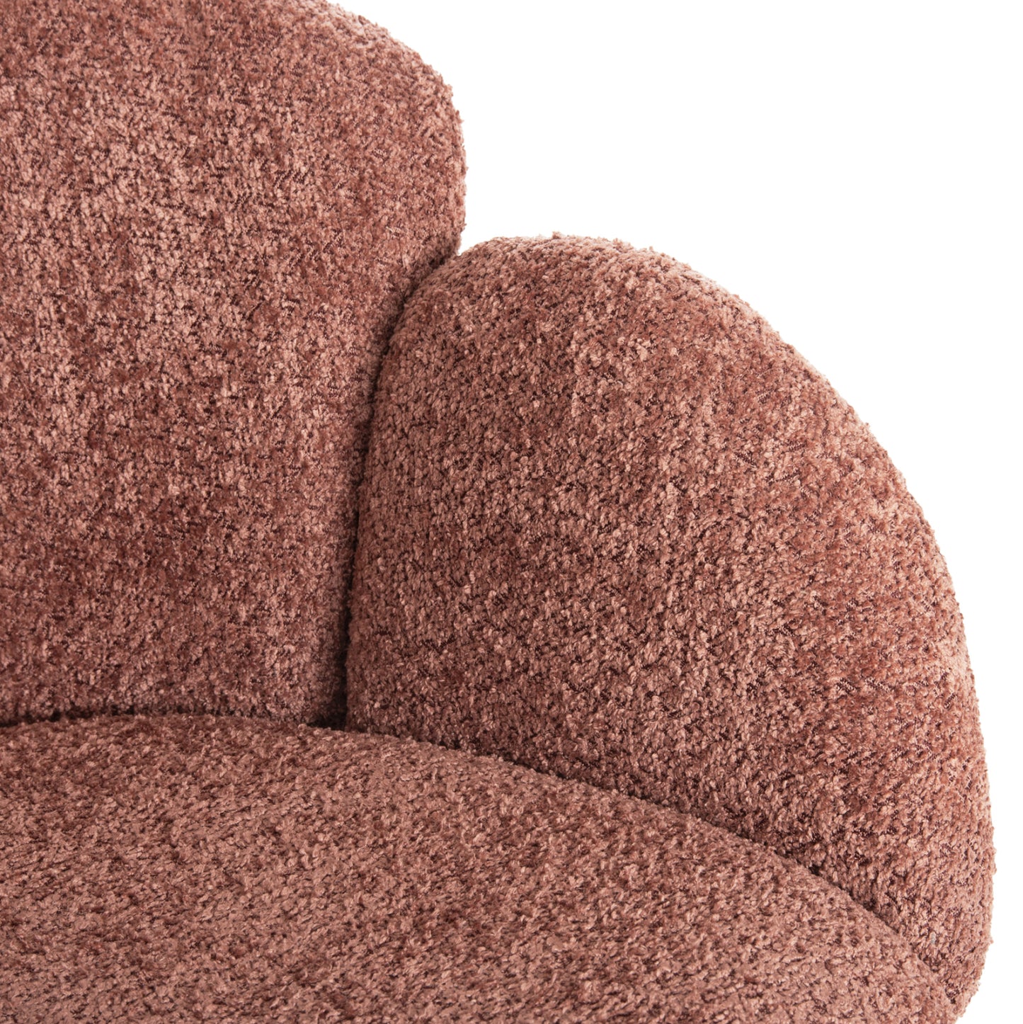 Armchair Harnis Hm9603.02 Pink Boucle-black Metal Base 59.5x64x77hcm.