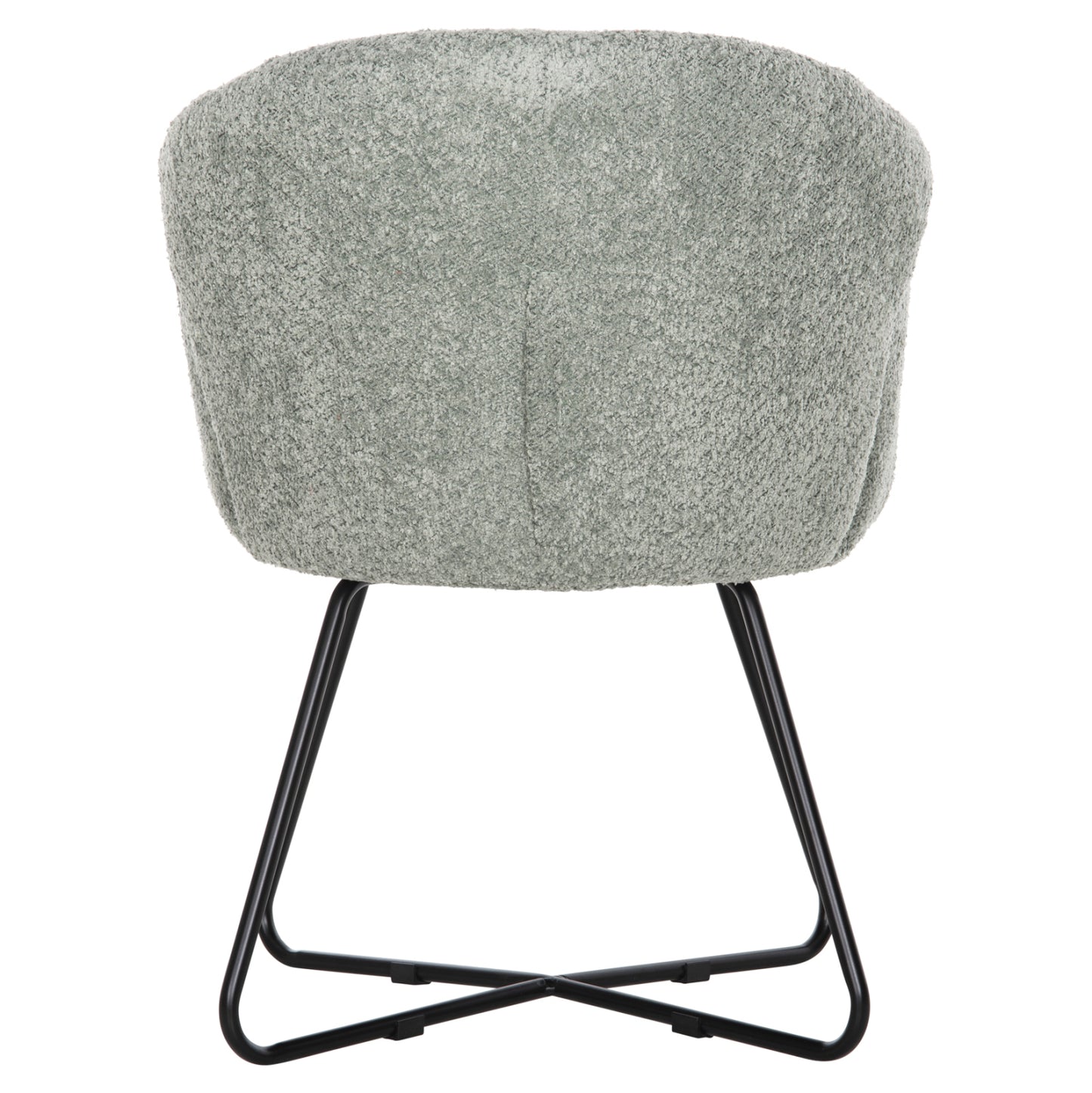 Armchair Harnis Hm9603.05 Pistachio Green Boucle-black Metal Base 59.5x64x77hcm.