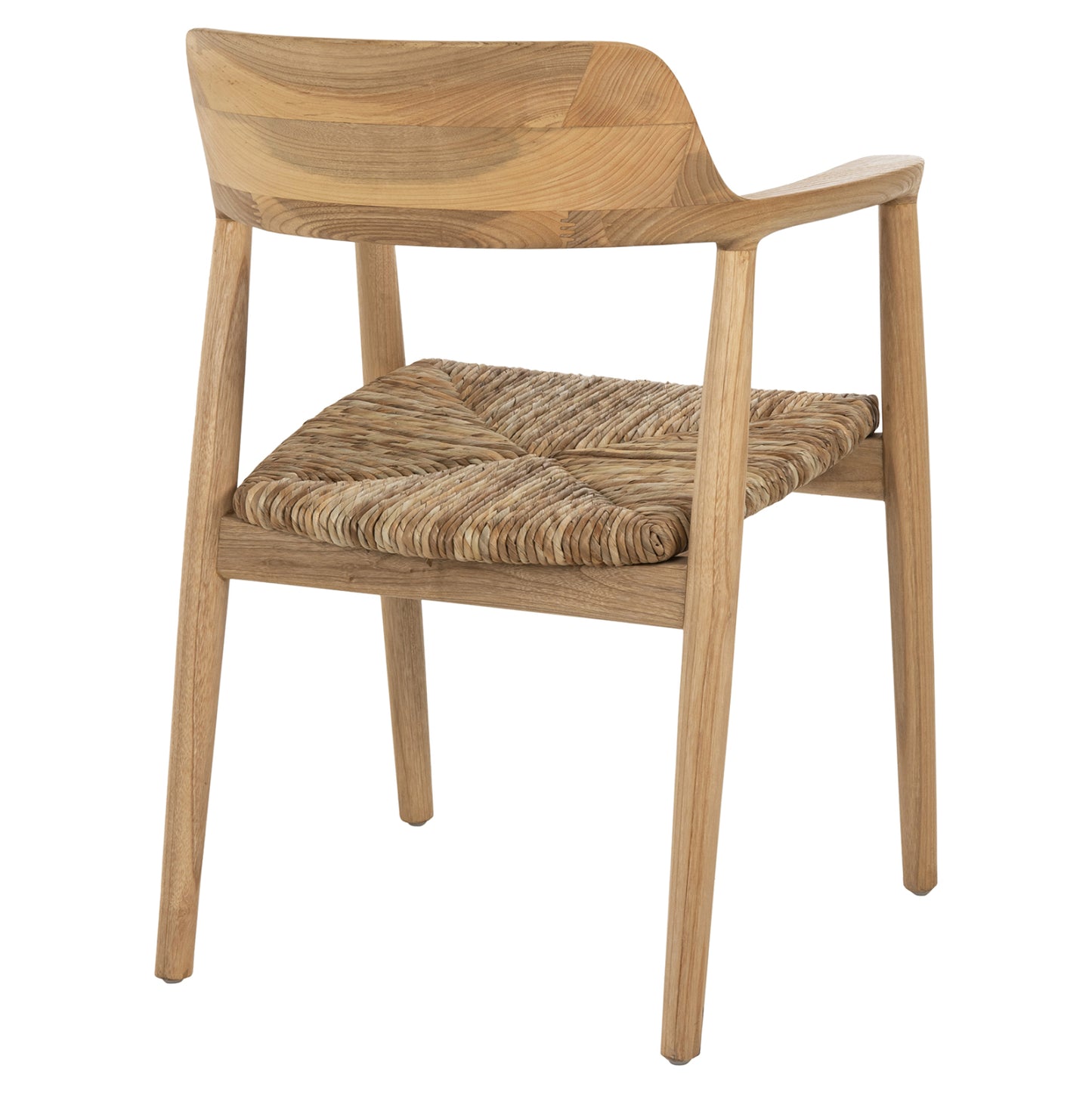 Armchair Kingsley Hm9634.01 Teak Wood & Straw Matt In Natural Color 57,5x54x80hcm.