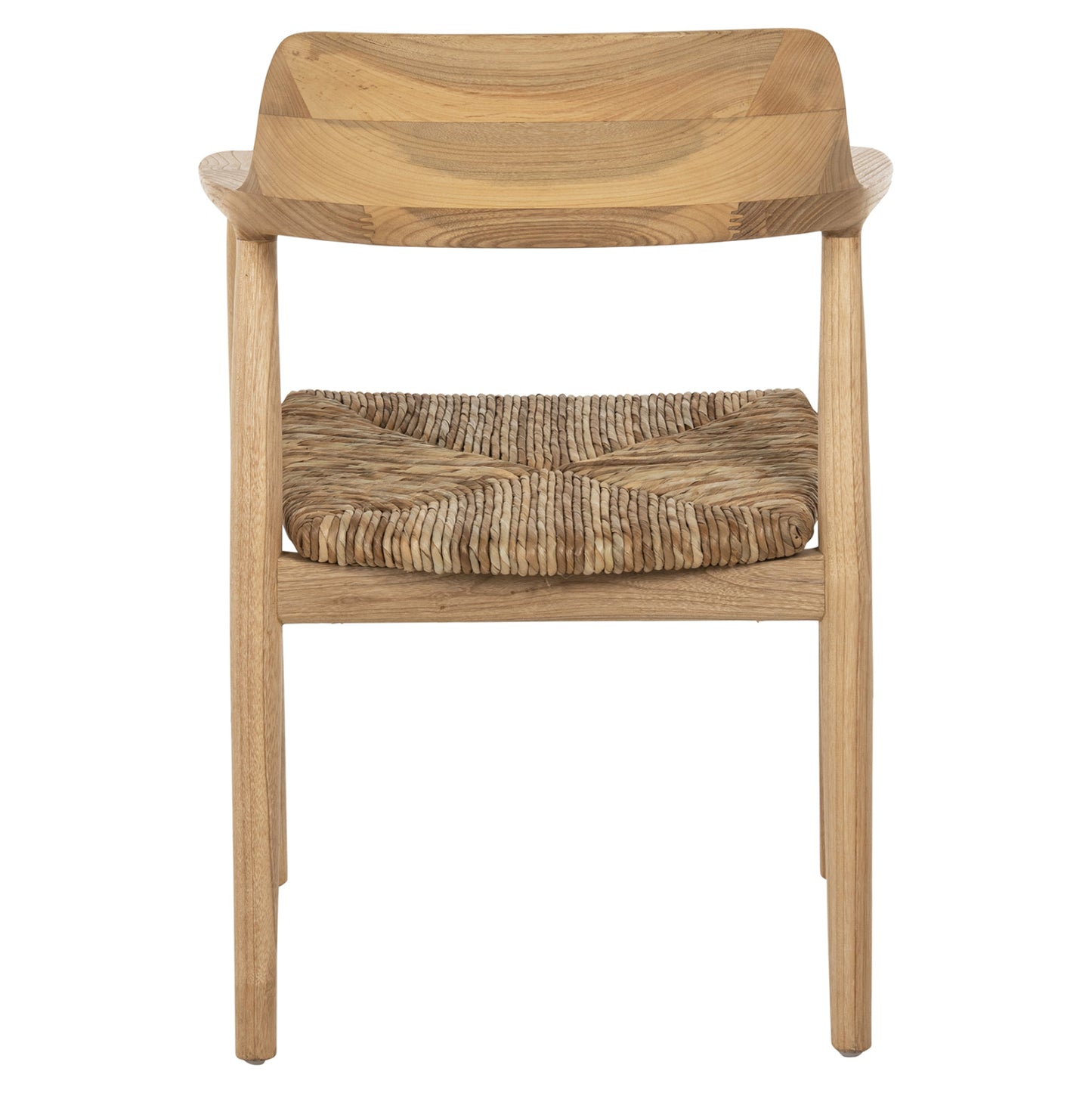 Armchair Kingsley Hm9634.01 Teak Wood & Straw Matt In Natural Color 57,5x54x80hcm.
