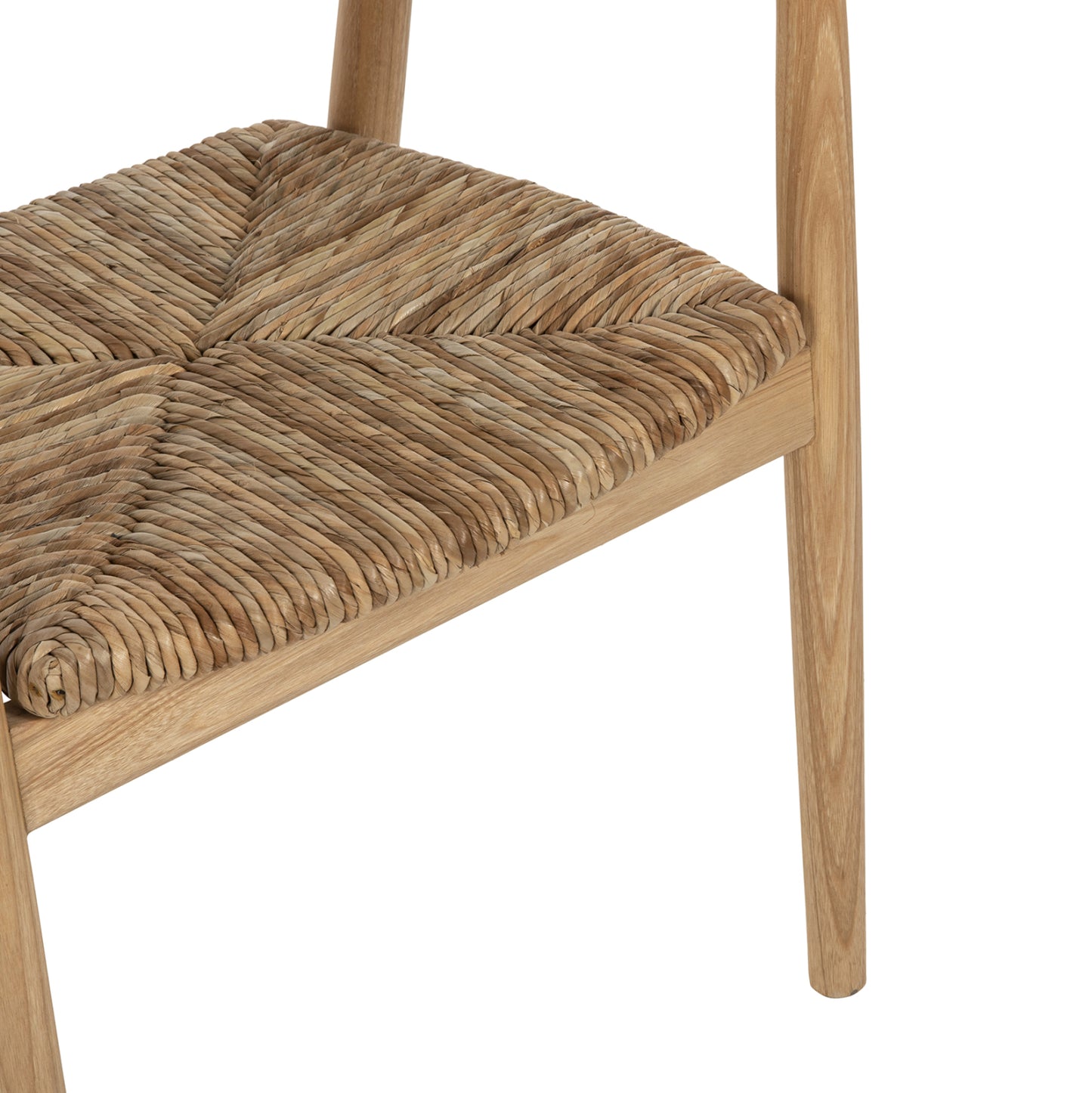 Armchair Kingsley Hm9634.01 Teak Wood & Straw Matt In Natural Color 57,5x54x80hcm.