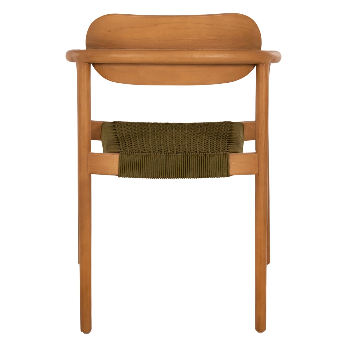 Armchair Oslo Hm9636.05 Teak Wood In Natural & Green Rope 55x54x80hcm.