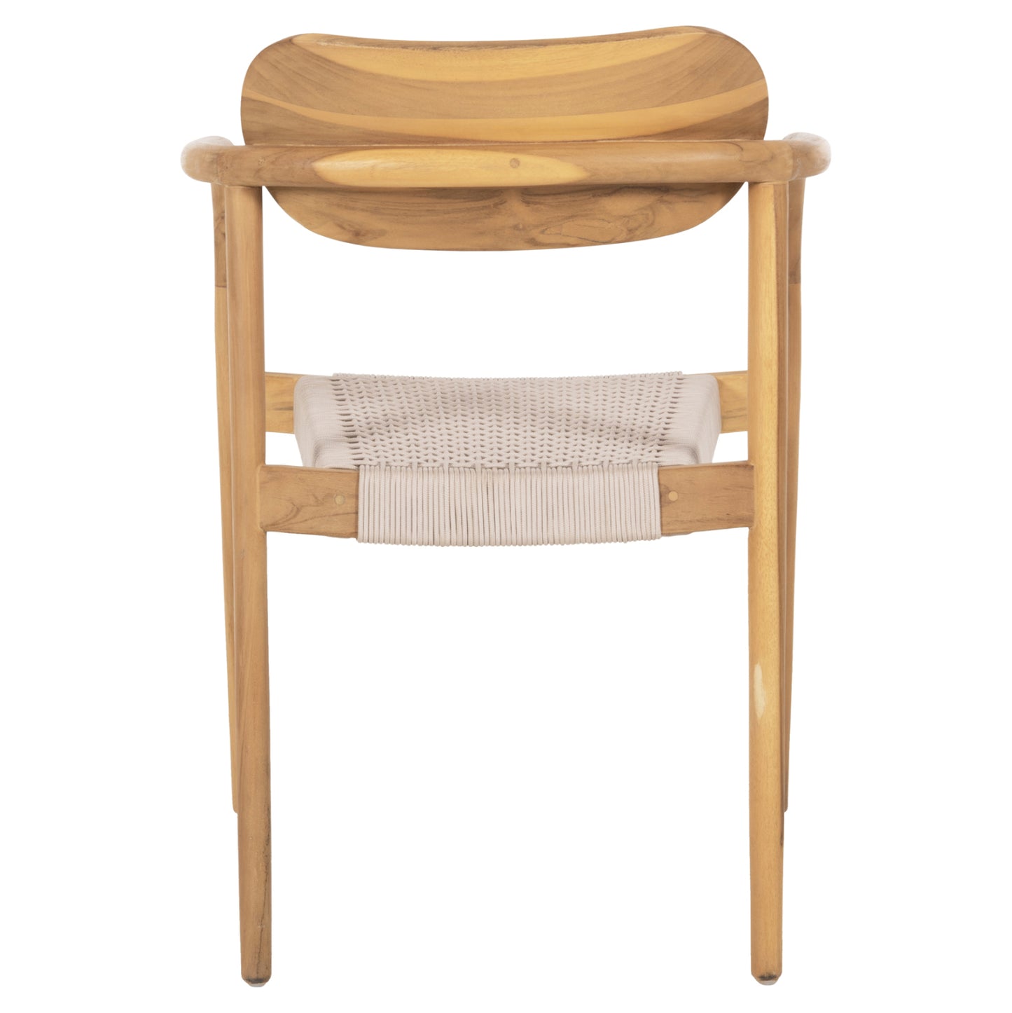 Armchair Oslo Hm9636.07 Teak Wood In Natural & Beige Rope 55x54x80hcm.