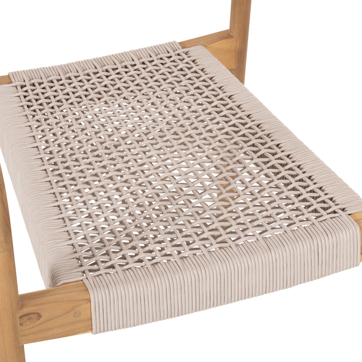 Armchair Oslo Hm9636.07 Teak Wood In Natural & Beige Rope 55x54x80hcm.