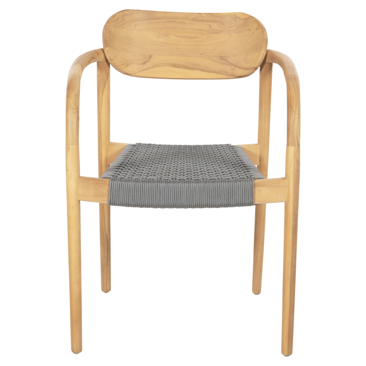 Armchair Oslo Hm9636.08 Teak Wood In Natural & Rope--b'rated 55x54x80hcm.