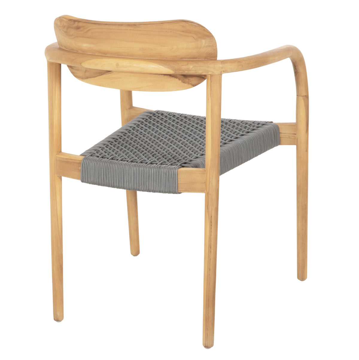 Armchair Oslo Hm9636.08 Teak Wood In Natural & Rope--b'rated 55x54x80hcm.