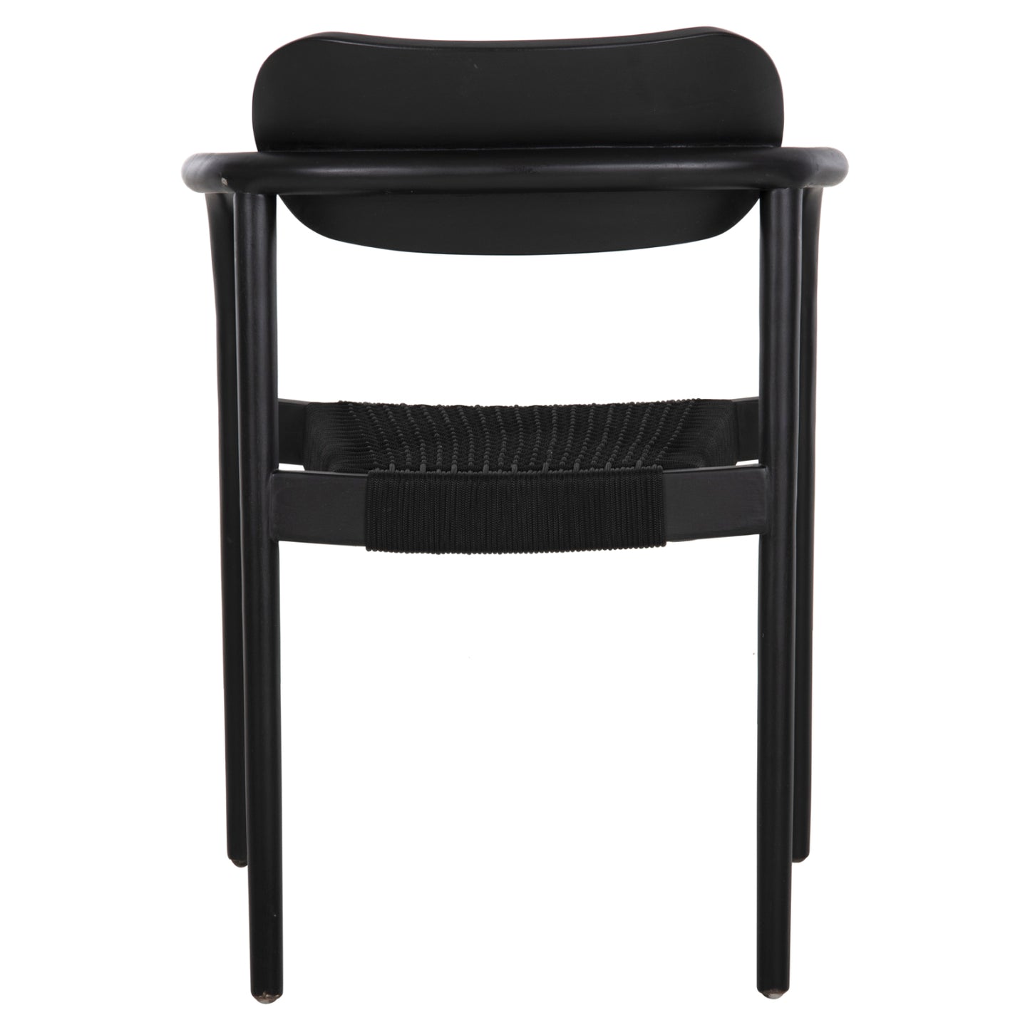 Armchair Oslo Hm9636.12 Teak Wood & Rope In Black 55x54x80hcm.