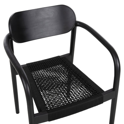 Armchair Oslo Hm9636.12 Teak Wood & Rope--b'rated 55x54x80hcm.