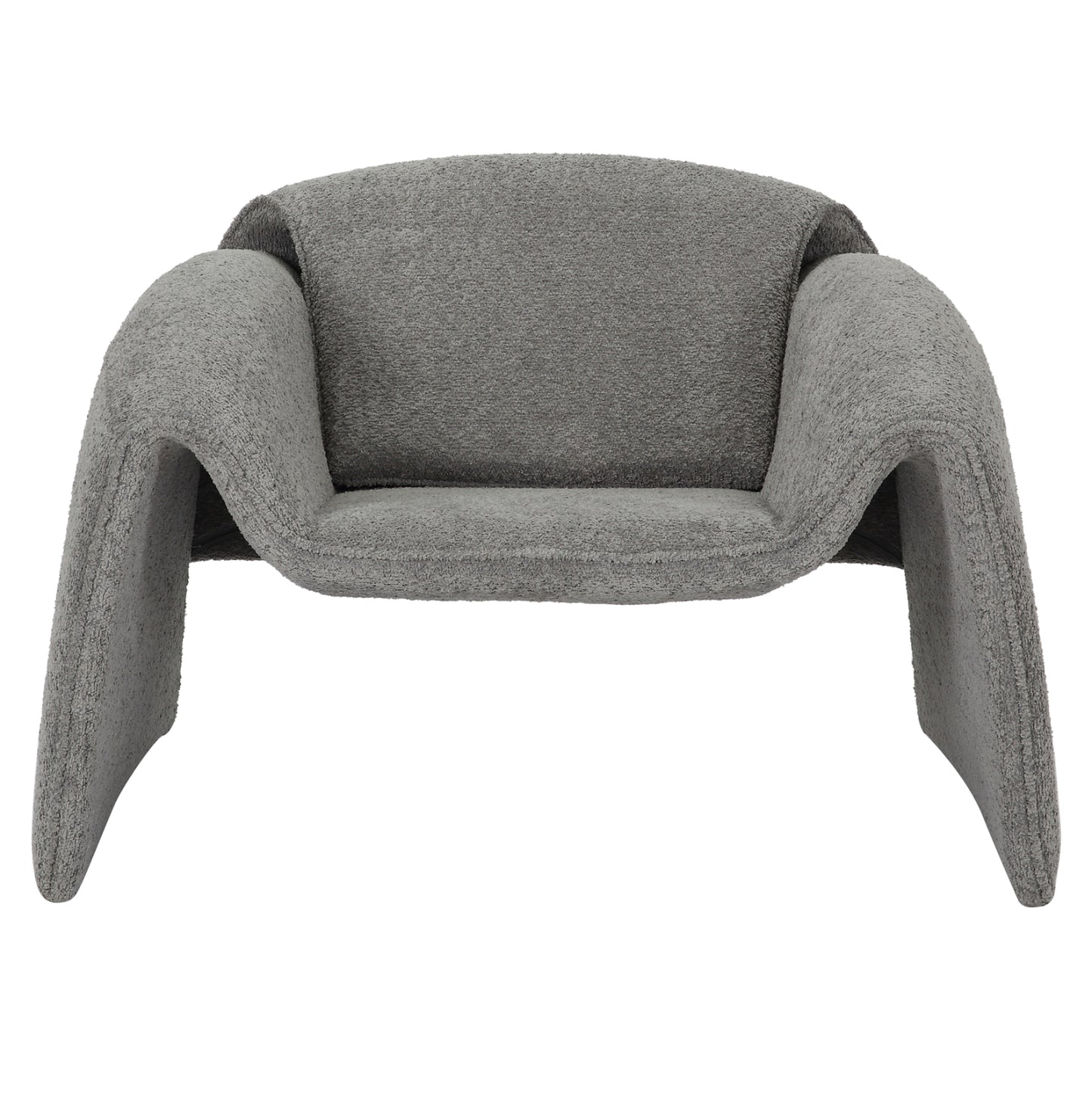 Armchair Laforge Hm9679.01 Grey Boucle Fabric-metal Frame 100x83x66hcm.