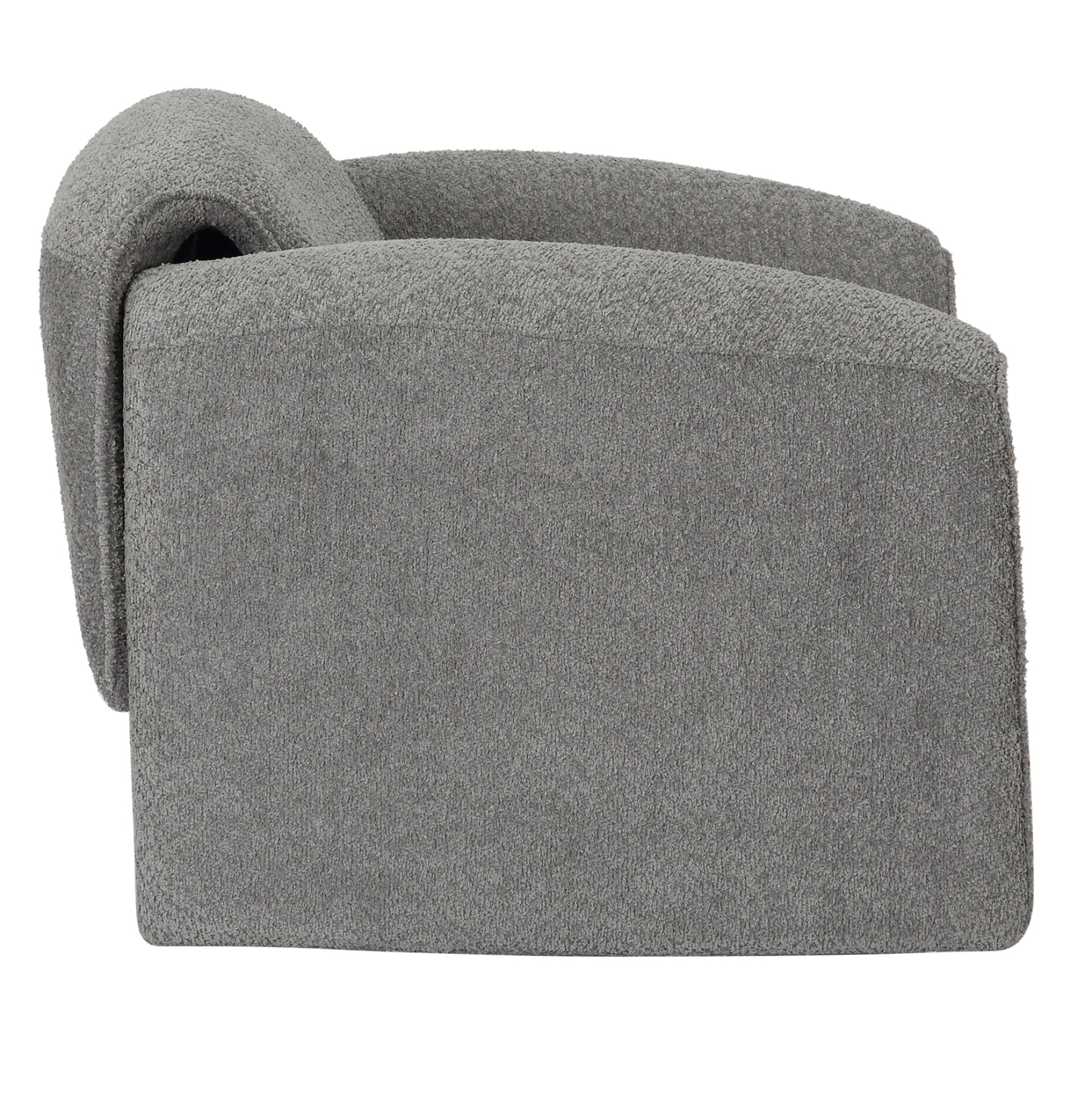 Armchair Laforge Hm9679.01 Grey Boucle Fabric-metal Frame 100x83x66hcm.