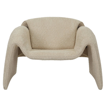 Armchair Laforge Hm9679.03 Beige Boucle Fabric-metal Frame 100x83x66hcm.
