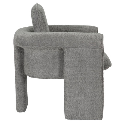 Armchair Crusher Hm9681.01 Grey Boucle Fabric-metal Frame 82x78x87hcm.
