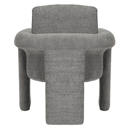 Armchair Crusher Hm9681.01 Grey Boucle Fabric-metal Frame 82x78x87hcm.