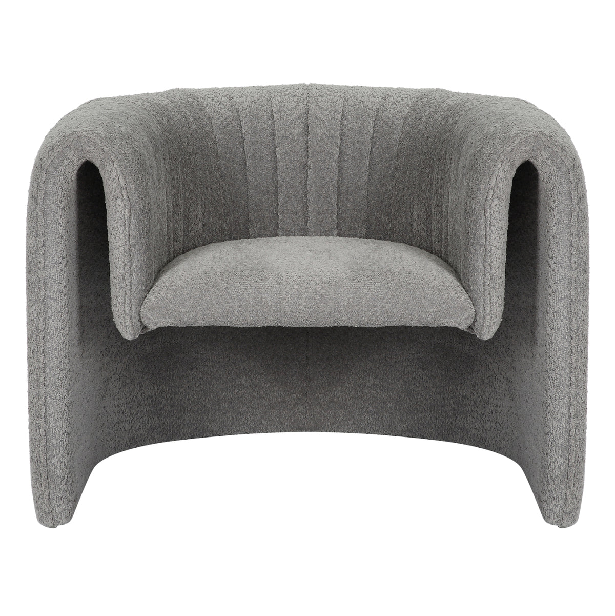 Armchair Riker Hm9682.01 Metal Frame-grey Boucle Fabric 92x74x69hcm.
