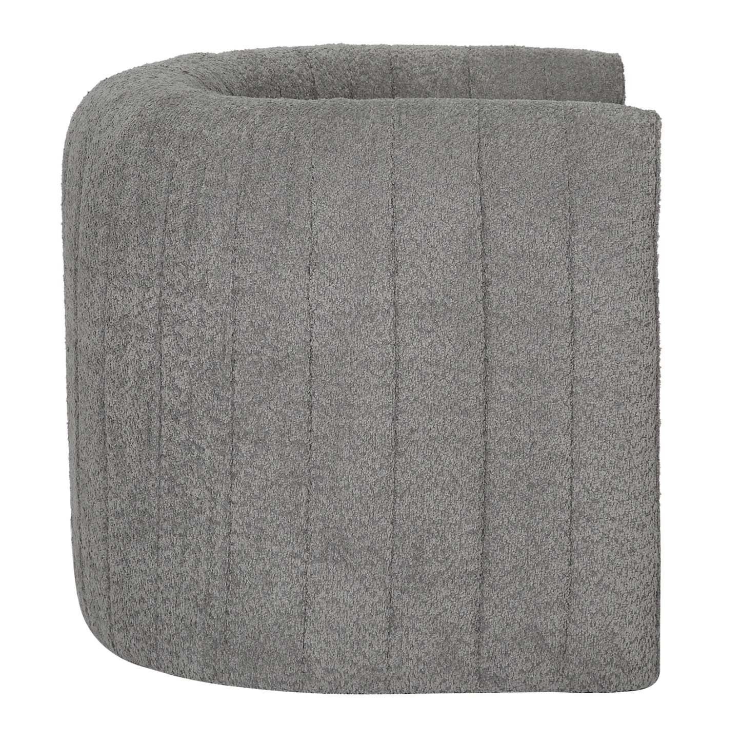 Armchair Riker Hm9682.01 Metal Frame-grey Boucle Fabric 92x74x69hcm.