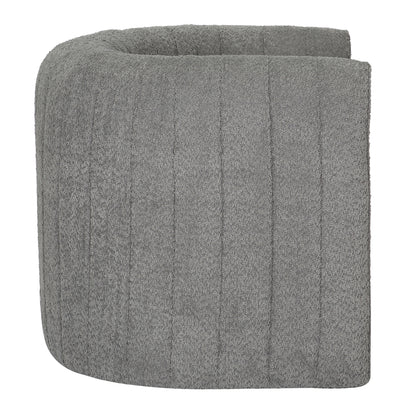 Armchair Riker Hm9682.01 Metal Frame-grey Boucle Fabric 92x74x69hcm.