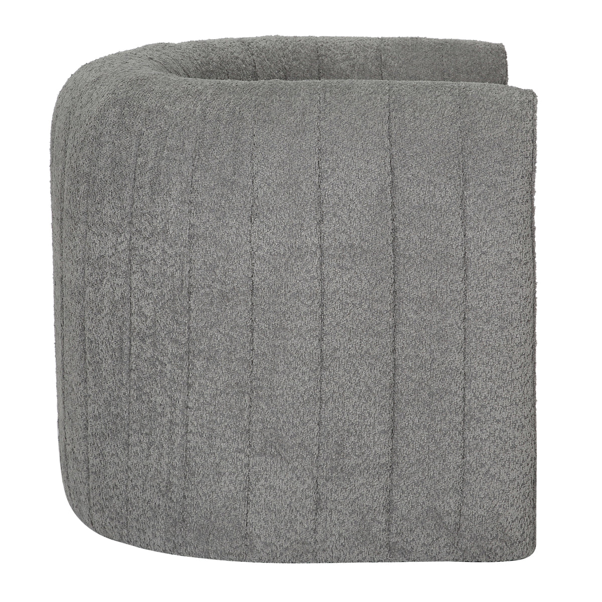 Armchair Riker Hm9682.01 Metal Frame-grey Boucle Fabric 92x74x69hcm.