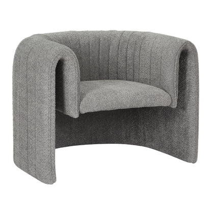 Armchair Riker Hm9682.01 Metal Frame-grey Boucle Fabric 92x74x69hcm.