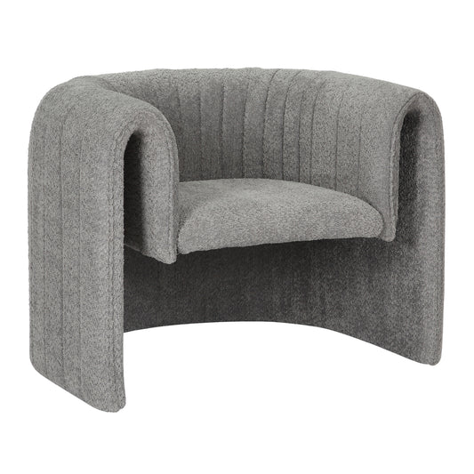 Armchair Riker Hm9682.01 Metal Frame-grey Boucle Fabric 92x74x69hcm.