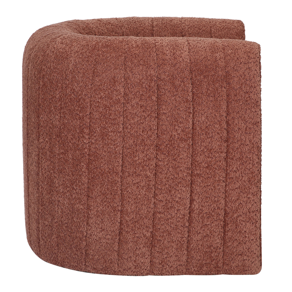 Armchair Riker Hm9682.02 Metal Frame-brick Red Boucle Fabric 92x74x69hcm.