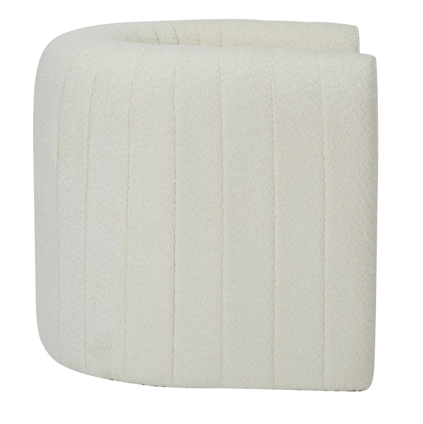 Armchair Riker Hm9682.04 Metal Frame-white Boucle Fabric 92x74x69hcm.